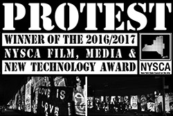 link button to the series of street interventions titled Protest at 21 locations around new york city